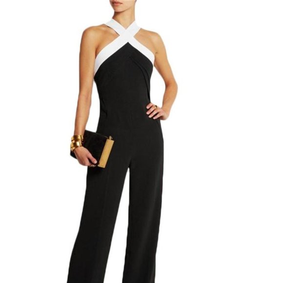 Akxion Pants - Jumpsuits noir et blanc